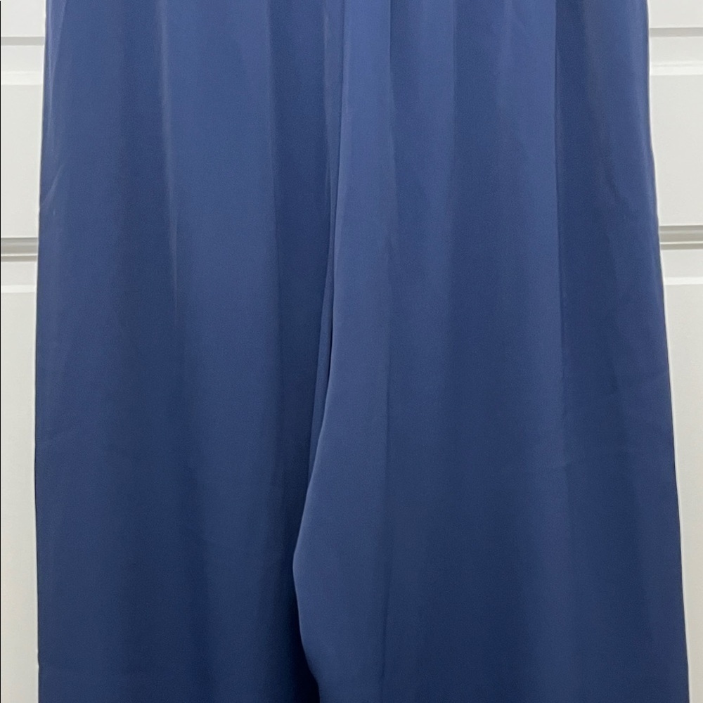 MELLODAY Deep Blue Sleeveless Tank Top & Wide Leg Trouser Pants Set - Size Small - Picture 11 of 16